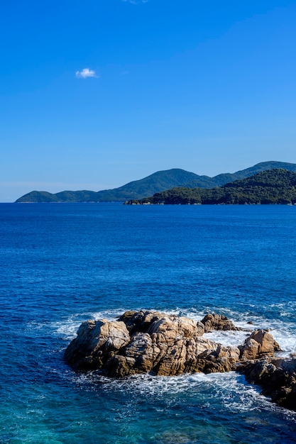 Ruïnes van de oude stad Stageira in Halkidiki, Griekenland