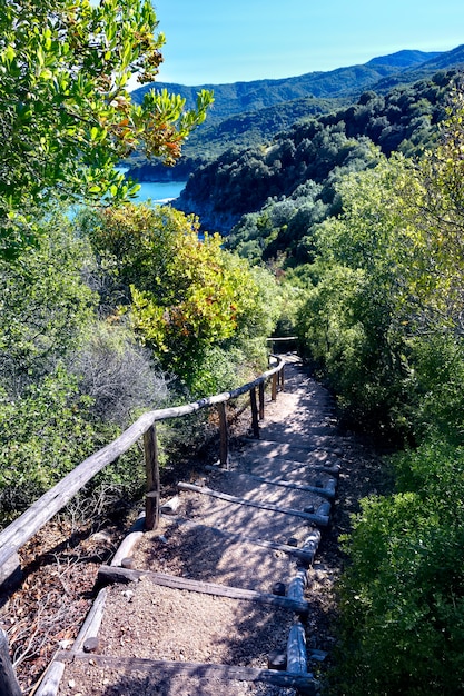 Ruïnes van de oude stad Stageira in Halkidiki, Griekenland