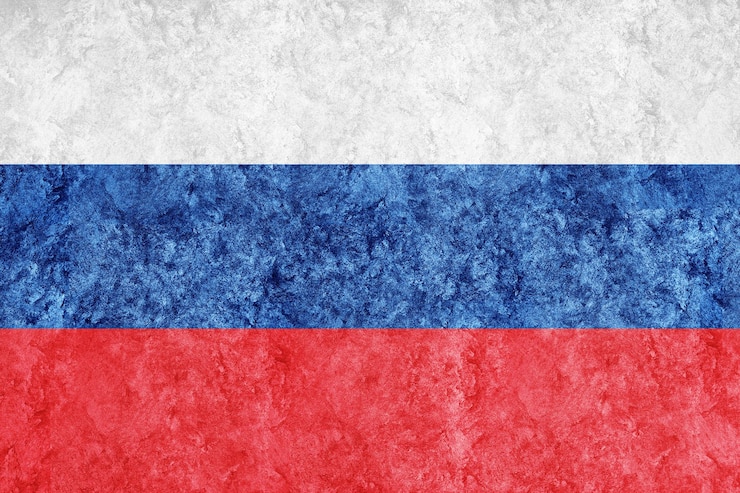 Gratis Foto rusland metalen vlag, getextureerde vlag, grunge vlag