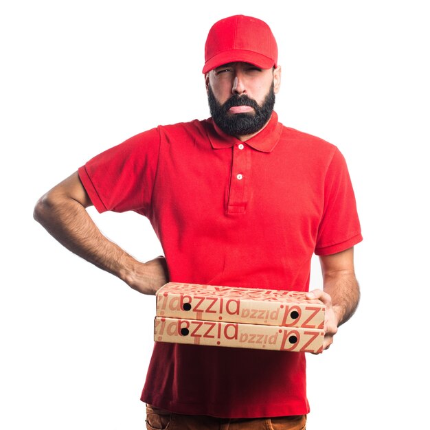 Sad Pizza Delivery Man