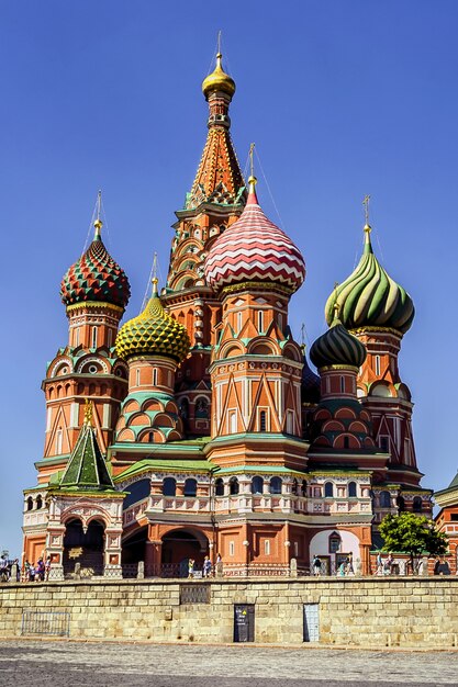 Saint Basil's Cathedral op het Rode plein in Moskou, Rusland