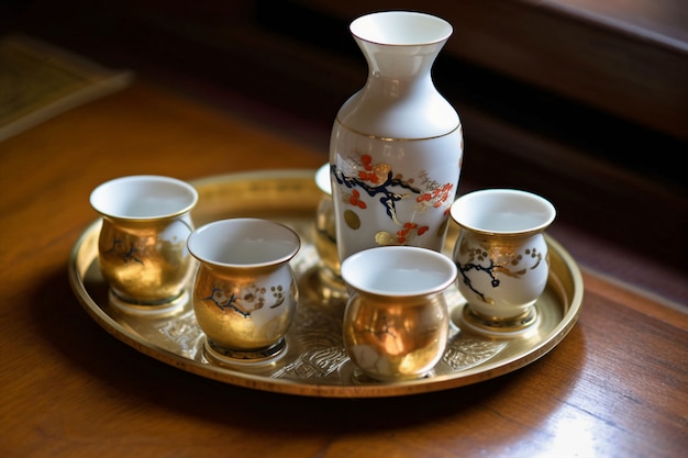 Gratis foto sake japans drankstilleven