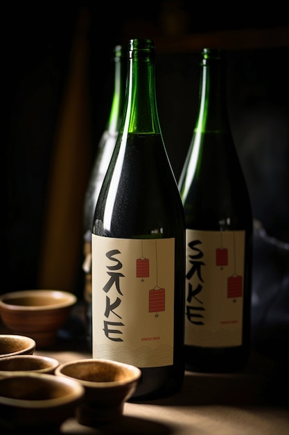 Sake Japans drankstilleven