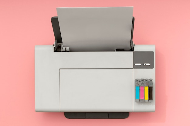 Samenstelling stillevenprinter bovenaanzicht