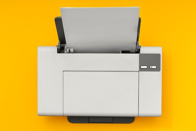 Gratis foto samenstelling stillevenprinter bovenaanzicht