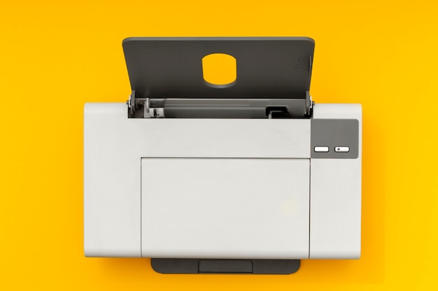 Gratis foto samenstelling stillevenprinter bovenaanzicht