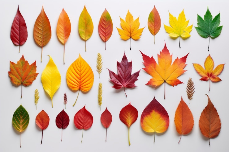 Gratis Foto samenstelling van herfstbladeren