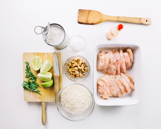 Samenstelling van ingrediënt voor het koken van vlees