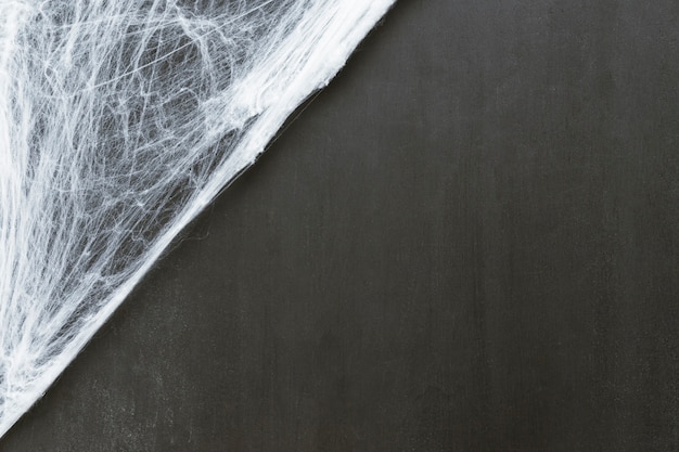 Gratis foto samenstelling voor halloween met spinnenweb