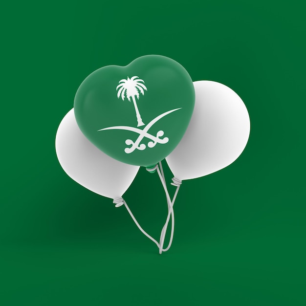 Gratis foto saoedi-arabië hart ballonnen