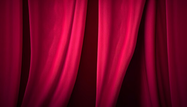 Satijnstof in trendy kleur Viva Magenta generatieve AI