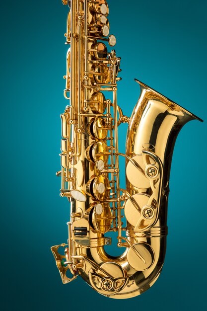 Saxofoon - Gouden altsaxofoon klassiek instrument