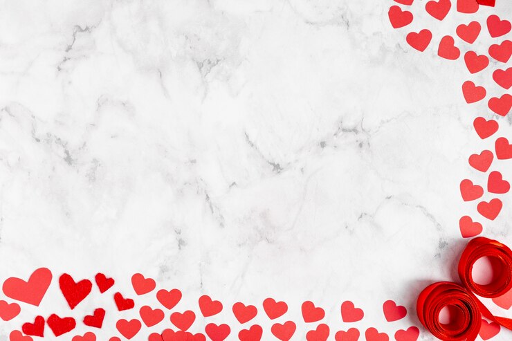 Gratis Foto schattig harten en lint kopie ruimte