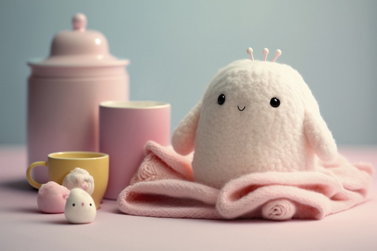 Gratis Foto schattig pluche speelgoed en items arrangement