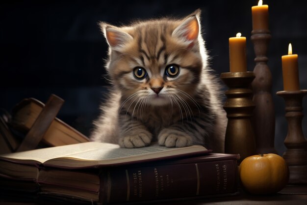 Schattig uitziende kittenboekjes