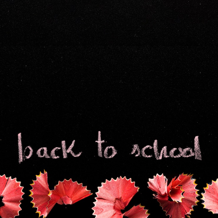 Gratis Foto schoolbord met tekst terug naar school