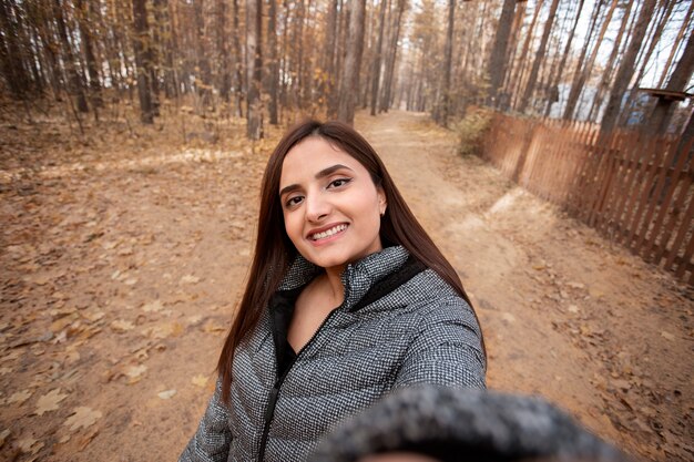 Selfieportret voor videogesprek