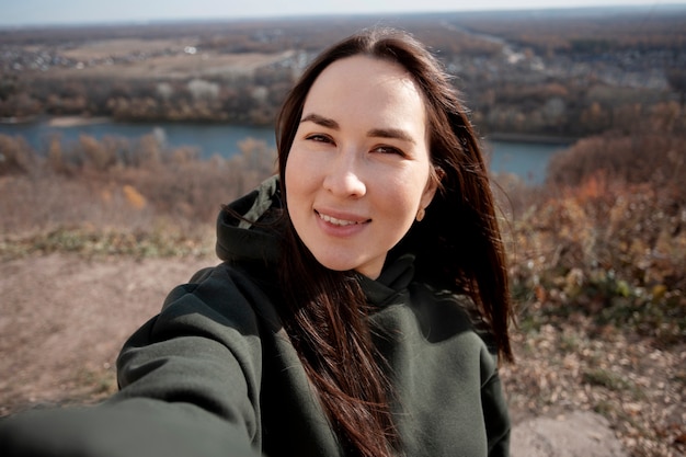 Selfieportret voor videogesprek