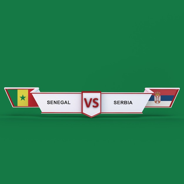 Gratis foto senegal versus servië