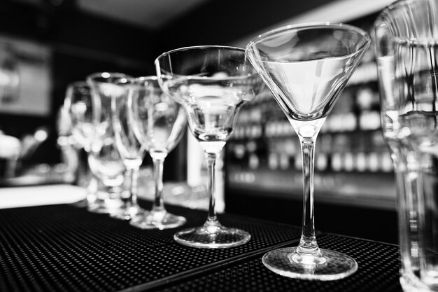 Set collectie cup glazen voor bar drankjes