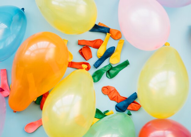 Set van verschillende heldere ballonnen