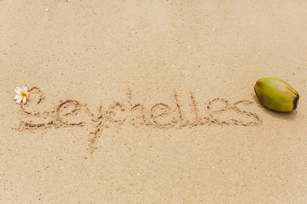 Seychellen op het strand