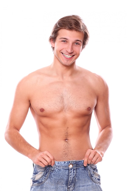 Gratis foto shirtless man model