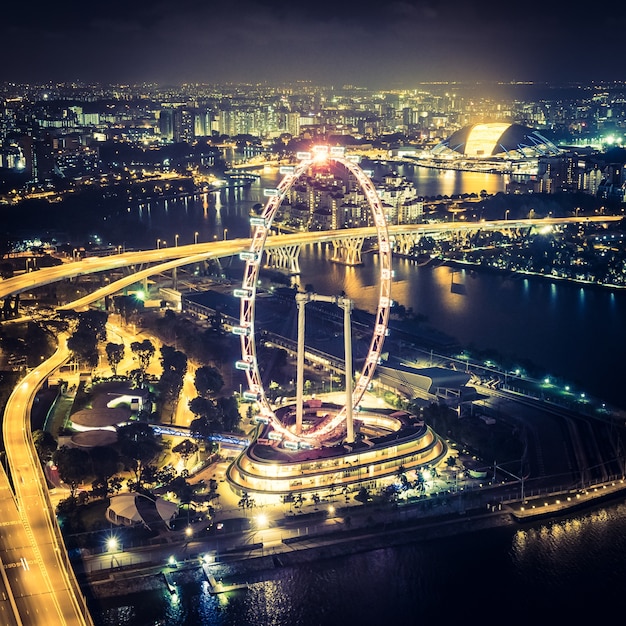 Gratis foto singapore flyer