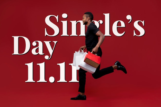 Single's day bannerontwerp