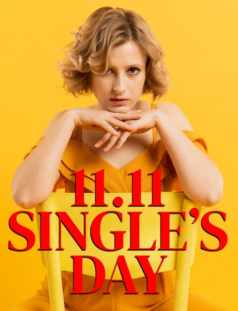 Single's day bannerontwerp