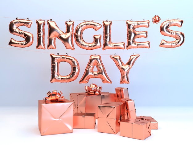 Singles day viering met cadeautjes