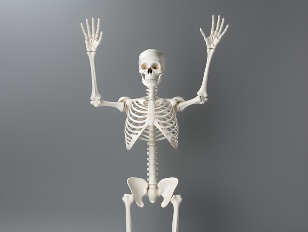Skelet in studio