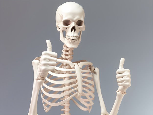 Gratis foto skelet in studio