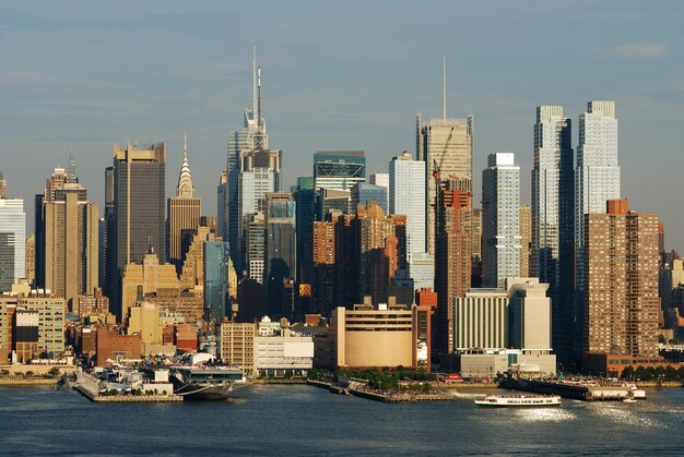 Skyline van New York City op Times Square