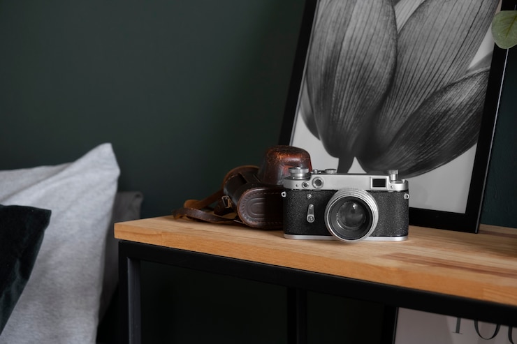 Gratis Foto slaapkamer uitzicht met bedarrangement decor