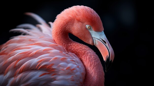 Sluit omhoog op mooie flamingo