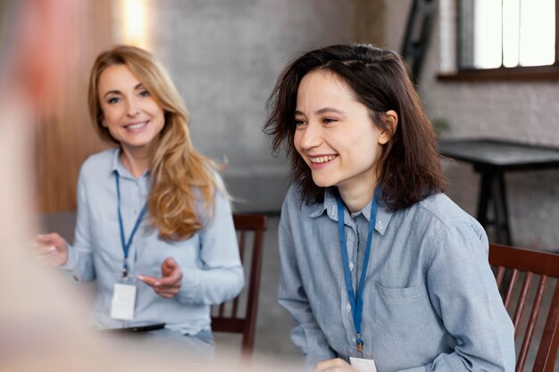 Sluit smileymensen bij therapie