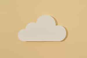 Gratis foto social media stilleven met cloud