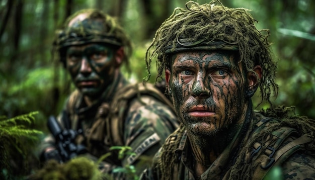 Gratis foto soldaten van de koninklijke mariniers