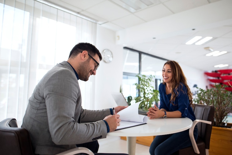 Gratis Foto sollicitatiegesprek en selectie van kandidaten voor werk