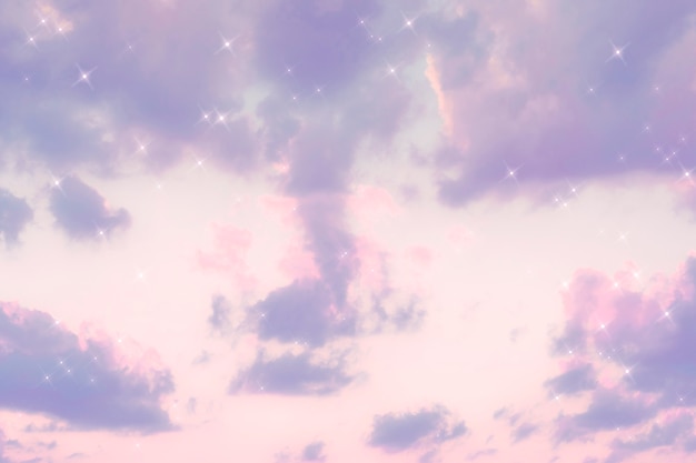 Gratis foto sparkle wolk pastel paars afbeelding