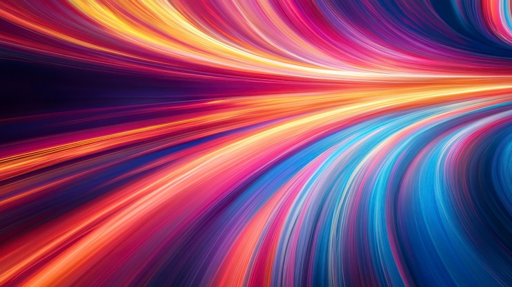 Gratis Foto spectrum en flitsen van gekleurd licht