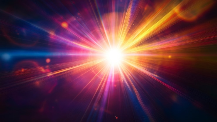 Gratis Foto spectrum en flitsen van gekleurd licht
