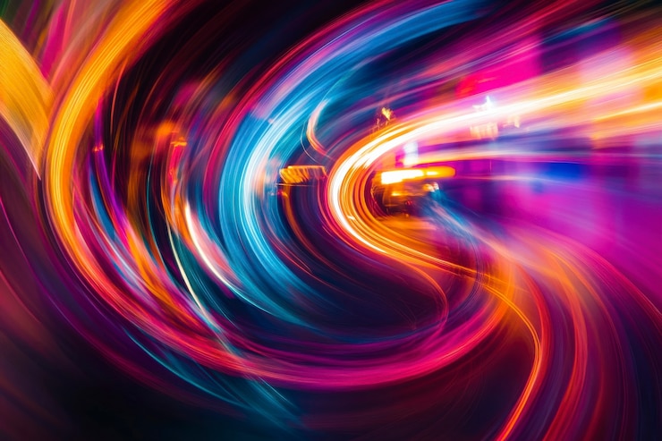 Gratis Foto spectrum en flitsen van gekleurd licht