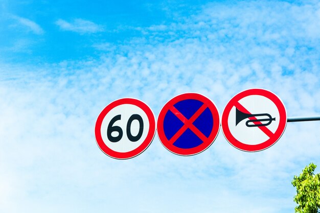 Speed ​​Limit Zone Waarschuwing Road Sign