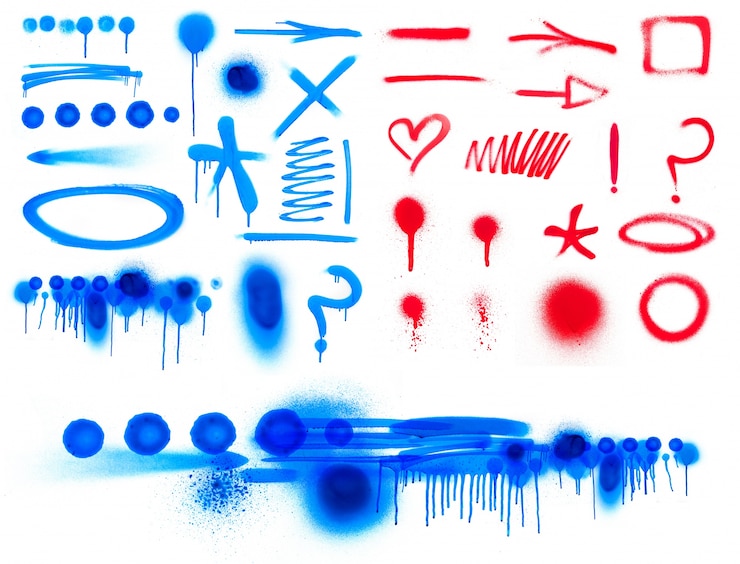 Gratis Foto spetterde penseel inkt grafische