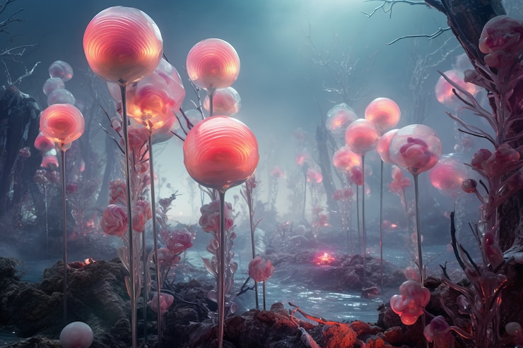 Gratis Foto sprookjeswereld met heerlijke snoepjes
