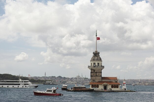 Stad gezien vanuit de verte