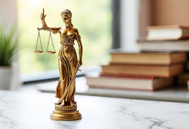 Gratis Foto standbeeld van lady justice.