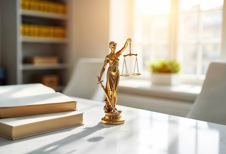 Gratis Foto standbeeld van lady justice.